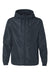 Independent Trading Co. EXP54LWZ Mens Full Zip Windbreaker Hooded Jacket Classic Navy Blue Flat Front