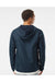 Independent Trading Co. EXP54LWZ Mens Full Zip Windbreaker Hooded Jacket Classic Navy Blue Model Back