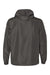 Independent Trading Co. EXP54LWZ Mens Full Zip Windbreaker Hooded Jacket Graphite Grey Flat Back