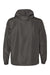 Independent Trading Company EXP54LWZ Mens Water Resistant Full Zip Windbreaker Hooded Jacket Graphite Grey Flat Back