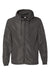 Independent Trading Co. EXP54LWZ Mens Full Zip Windbreaker Hooded Jacket Graphite Grey Flat Front