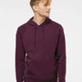 Independent Trading Co. Mens Special Blend Raglan Hooded Sweatshirt Hoodie - Maroon - NEW