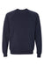 Independent Trading Co. PRM30SBC Mens Special Blend Crewneck Raglan Sweatshirt Classic Navy Blue Flat Front
