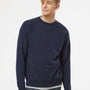 Independent Trading Co. Mens Special Blend Crewneck Raglan Sweatshirt - Classic Navy Blue - NEW
