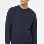Independent Trading Company Mens Special Blend Crewneck Raglan Sweatshirt - Classic Navy Blue