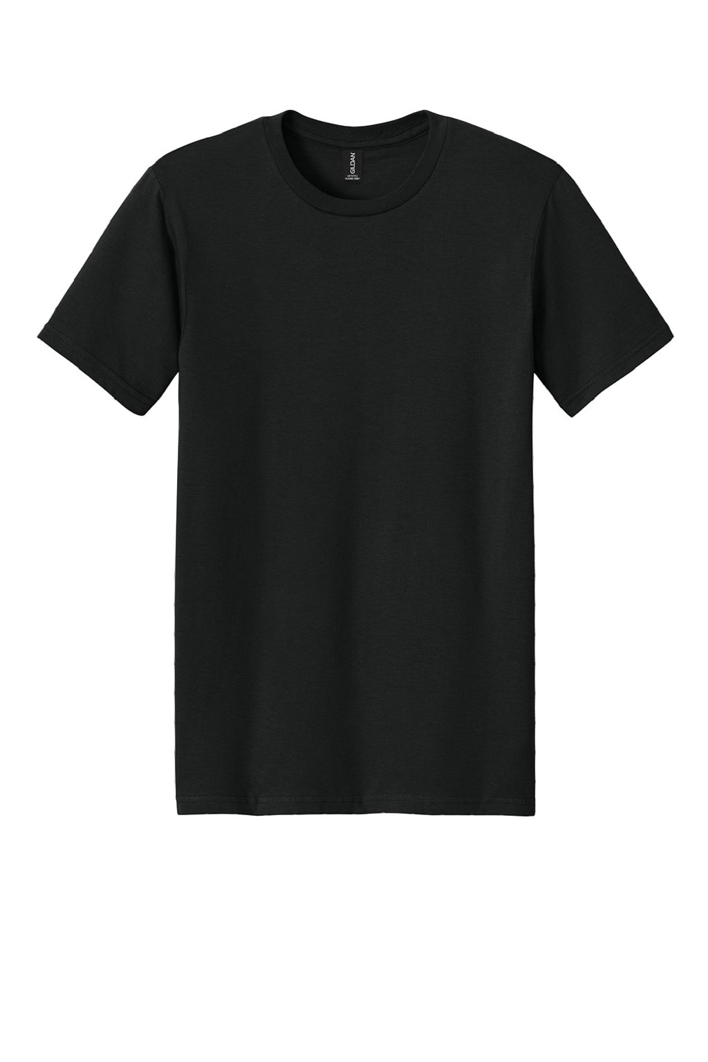 Gildan 64PLSMA Mens Softstyle Plasma Print Short Sleeve Crewneck T-Shirt Black Flat Front