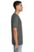 Gildan 64PLSMA Mens Softstyle Plasma Print Short Sleeve Crewneck T-Shirt Charcoal Grey Model Side
