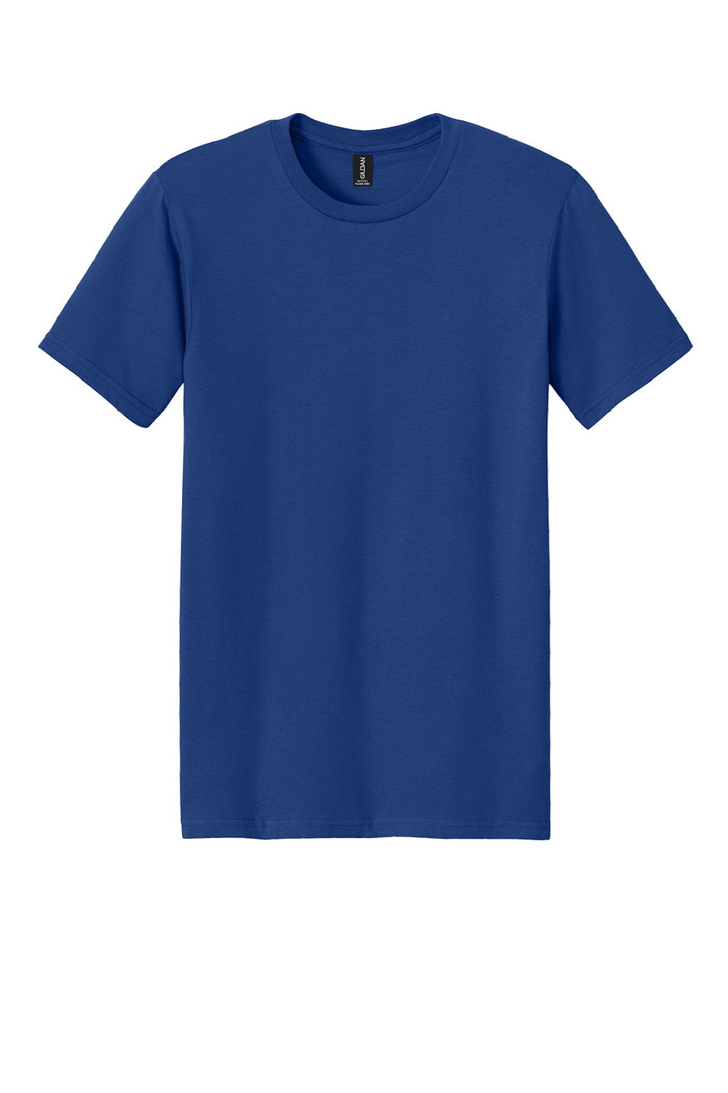 Gildan 64PLSMA Mens Softstyle Plasma Print Short Sleeve Crewneck T-Shirt Fan Deep Royal Blue Flat Front