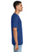 Gildan 64PLSMA Mens Softstyle Plasma Print Short Sleeve Crewneck T-Shirt Fan Deep Royal Blue Model Side