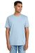 Gildan 64PLSMA Mens Softstyle Plasma Print Short Sleeve Crewneck T-Shirt Light Blue Model Front