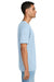 Gildan 64PLSMA Mens Softstyle Plasma Print Short Sleeve Crewneck T-Shirt Light Blue Model Side