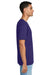 Gildan 64PLSMA Mens Softstyle Plasma Print Short Sleeve Crewneck T-Shirt Purple Model Side
