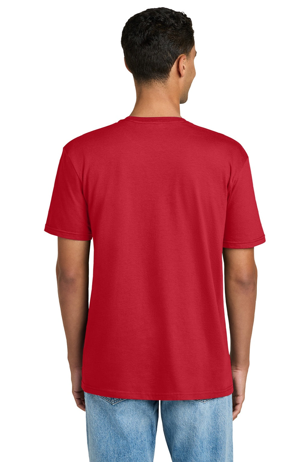 Gildan 64PLSMA Mens Softstyle Plasma Print Short Sleeve Crewneck T-Shirt Red Model Back
