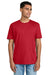 Gildan 64PLSMA Mens Softstyle Plasma Print Short Sleeve Crewneck T-Shirt Red Model Front