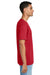 Gildan 64PLSMA Mens Softstyle Plasma Print Short Sleeve Crewneck T-Shirt Red Model Side