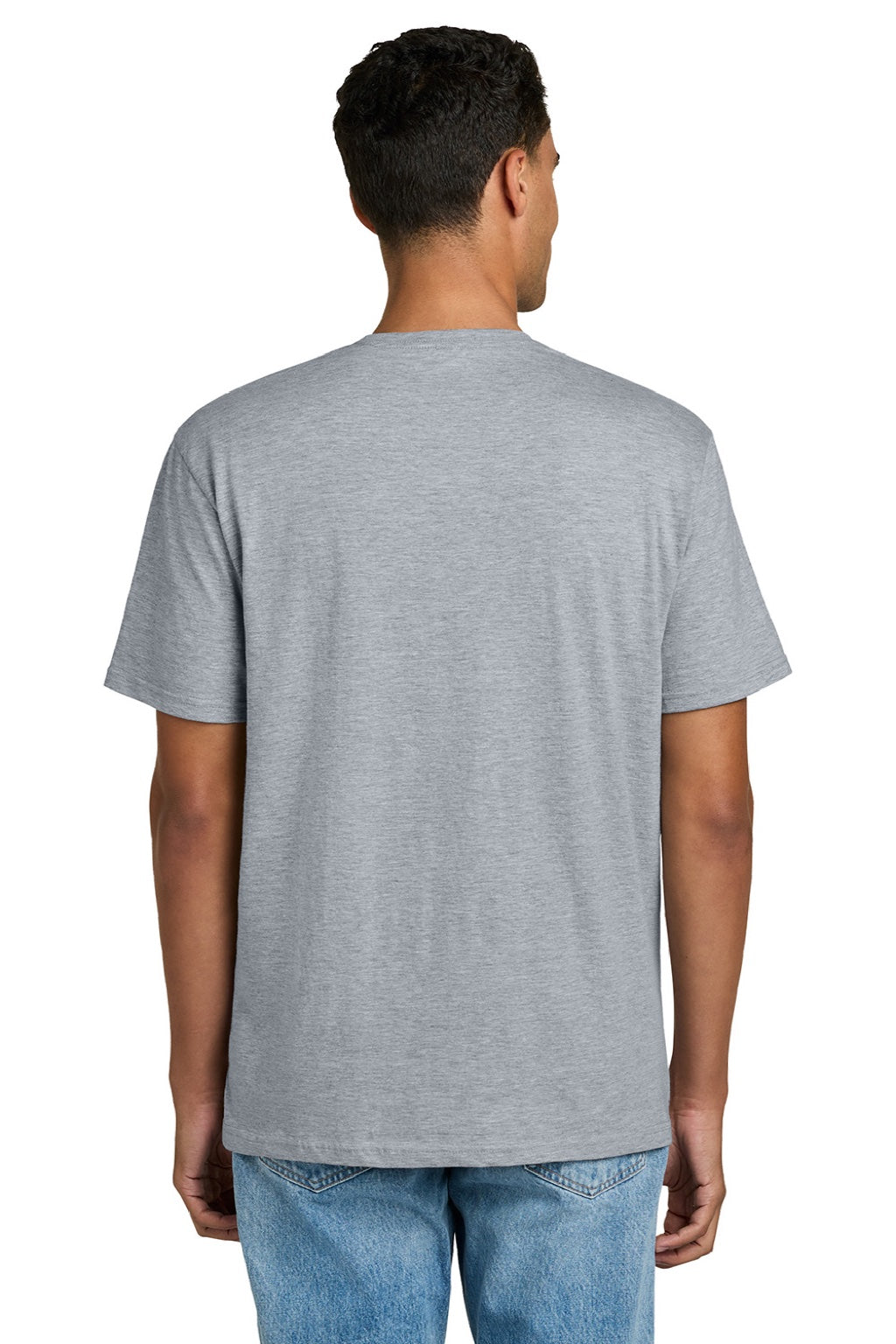 Gildan 64PLSMA Mens Softstyle Plasma Print Short Sleeve Crewneck T-Shirt Sport Grey Model Back