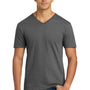 Gildan Mens Softstyle Short Sleeve V-Neck T-Shirt - Charcoal Grey