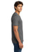 Gildan 64V00 Mens Softstyle Short Sleeve V-Neck T-Shirt Charcoal Grey Model Side