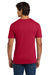 Gildan 64V00 Mens Softstyle Short Sleeve V-Neck T-Shirt Cherry Red Model Back