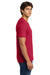 Gildan 64V00 Mens Softstyle Short Sleeve V-Neck T-Shirt Cherry Red Model Side