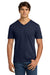 Gildan 64V00 Mens Softstyle Short Sleeve V-Neck T-Shirt Navy Blue Model Front