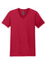 Gildan 64V00 Mens Softstyle Short Sleeve V-Neck T-Shirt Cherry Red Flat Front