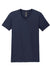 Gildan 64V00 Mens Softstyle Short Sleeve V-Neck T-Shirt Navy Blue Flat Front