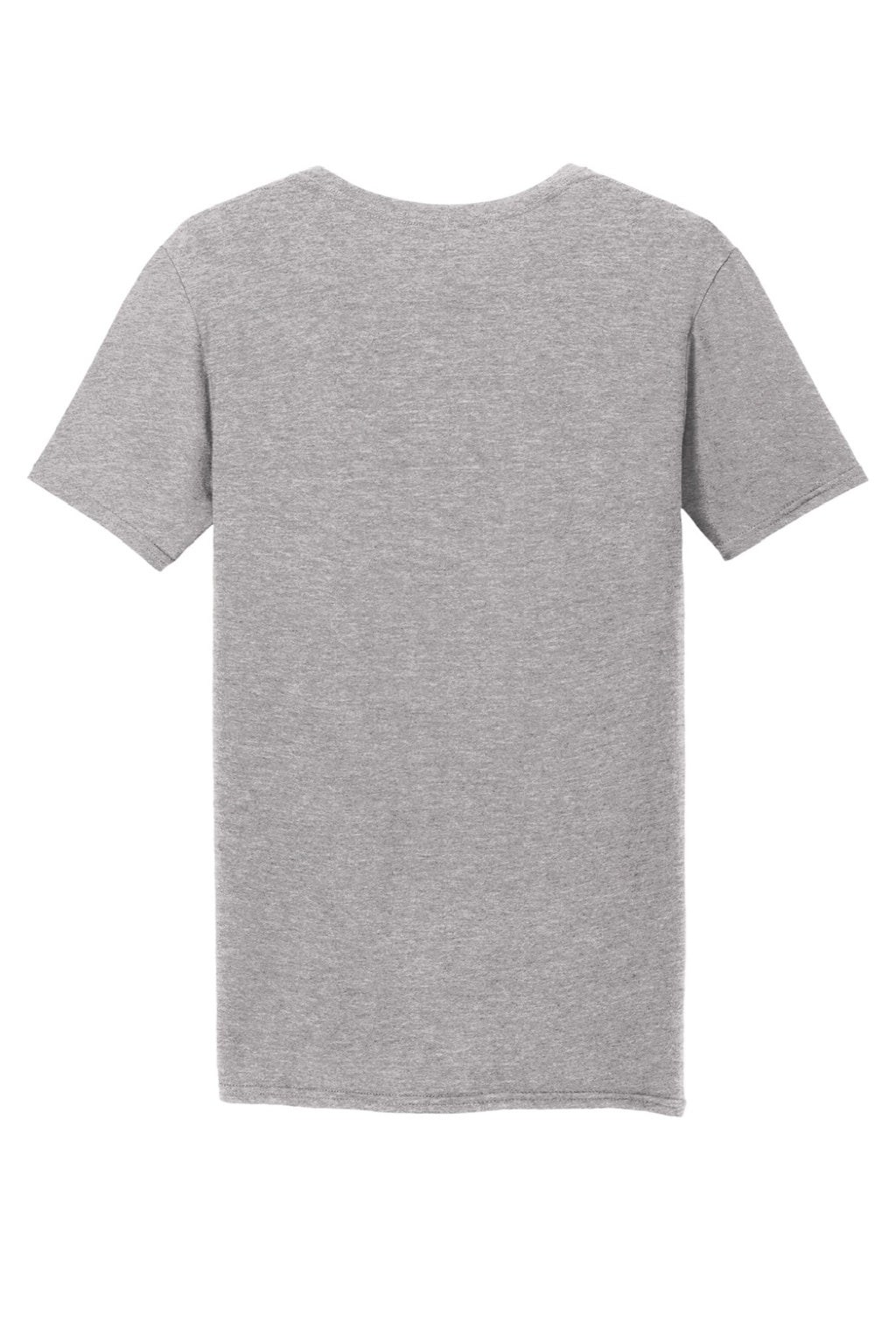 Gildan 64V00 Mens Softstyle Short Sleeve V-Neck T-Shirt Sport Grey Flat Back