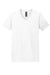 Gildan 64V00 Mens Softstyle Short Sleeve V-Neck T-Shirt White Flat Front