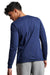 Russell Athletic 64LTTM Mens Dri-Power Moisture Wicking Performance Long Sleeve Crewneck T-Shirt Navy Blue Model Back