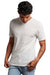 Russell Athletic 64STTM Mens Dri-Power Moisture Wicking Performance Short Sleeve Crewneck T-Shirt White Model Front