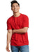 Russell Athletic 64STTM Mens Dri-Power Moisture Wicking Performance Short Sleeve Crewneck T-Shirt True Red Model Front