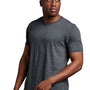 Russell Athletic Mens Dri-Power Moisture Wicking Performance Short Sleeve Crewneck T-Shirt - Heather Black