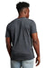 Russell Athletic 64STTM Mens Dri-Power Moisture Wicking Performance Short Sleeve Crewneck T-Shirt Heather Black Model Back