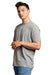 Russell Athletic 64STTM Mens Dri-Power Moisture Wicking Performance Short Sleeve Crewneck T-Shirt Oxford Grey Model Side
