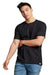 Russell Athletic 64STTM Mens Dri-Power Moisture Wicking Performance Short Sleeve Crewneck T-Shirt Black Model Side