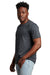 Russell Athletic 64STTM Mens Dri-Power Moisture Wicking Performance Short Sleeve Crewneck T-Shirt Heather Black Model Side