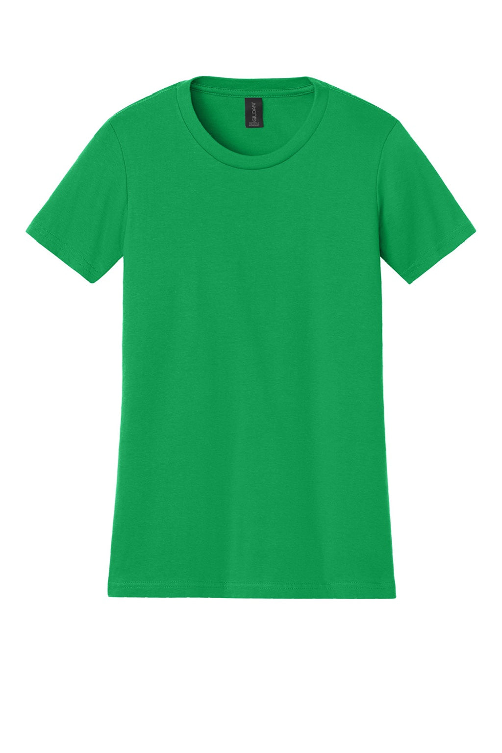 Gildan 65000L Womens Softstyle Short Sleeve Crewneck T-Shirt Irish Green Flat Front