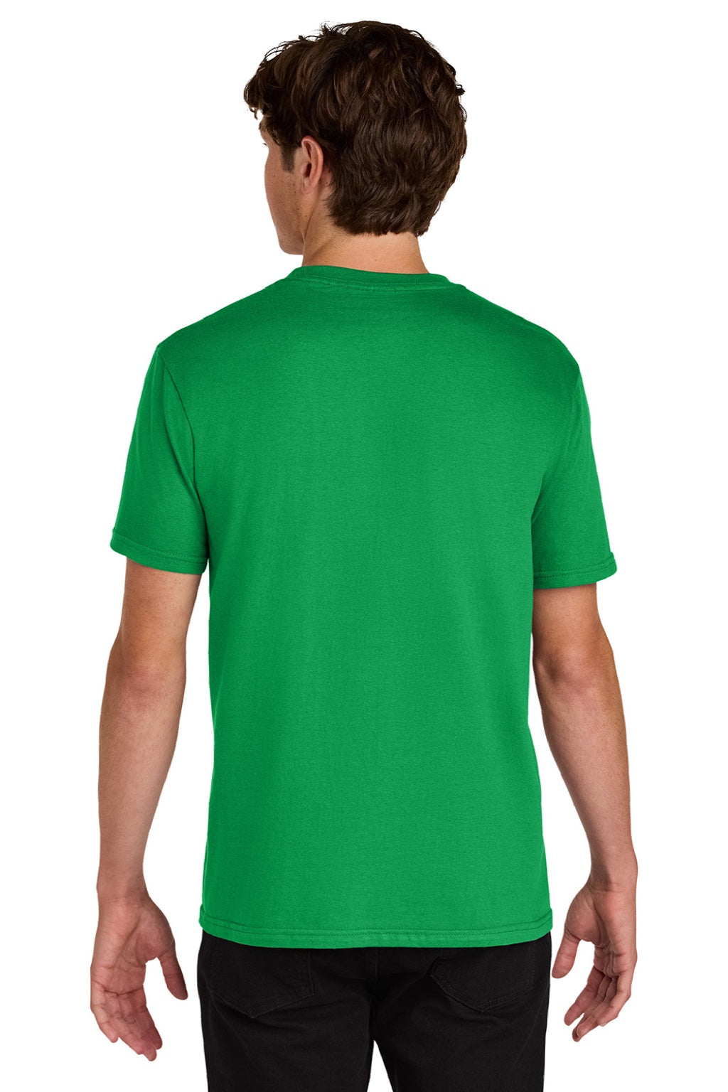 Gildan 65000 Mens Softstyle Short Sleeve Crewneck T-Shirt Irish Green Model Back