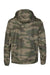 Independent Trading Company EXP54LWZ Mens Water Resistant Full Zip Windbreaker Hooded Jacket Forest Green Camo Flat Back