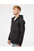 Independent Trading Co. EXP94NAW Mens Nylon Hooded Anorak Jacket Black Model Side