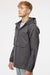 Independent Trading Company EXP94NAW Mens 1/4 Zip Waterproof Hooded Anorak Jacket Graphite Grey Model Side