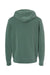 Independent Trading Company PRM4500 Mens Pigment Dyed Hooded Sweatshirt Hoodie w/ Pouch Pocket Alpine Green Flat Back