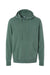 Independent Trading Company PRM4500 Mens Pigment Dyed Hooded Sweatshirt Hoodie w/ Pouch Pocket Alpine Green Flat Front