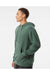 Independent Trading Co. PRM4500 Mens Pigment Dyed Hooded Sweatshirt Hoodie Alpine Green Model Side