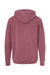 Independent Trading Company PRM4500 Mens Pigment Dyed Hooded Sweatshirt Hoodie w/ Pouch Pocket Maroon Flat Back