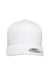 Yupoong Hats 6506 Mens Adjustable Trucker Hat White Flat Front