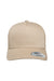 Yupoong Hats 6506 Mens Adjustable Trucker Hat Khaki Flat Front