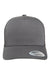 Yupoong Hats 6506 Mens Adjustable Trucker Hat Charcoal Grey Flat Front