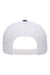 Yupoong Hats 6506 Mens Adjustable Trucker Hat Charcoal Grey/White Flat Back